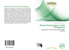 Capa do livro de Water Privatization in the Philippines 