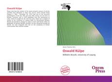 Buchcover von Oswald Külpe