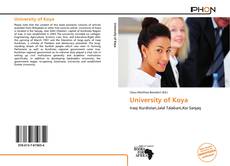 Bookcover of University of Koya
