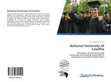 National University of Lesotho kitap kapağı