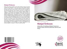 Capa do livro de Matjaž Šinkovec 