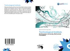 Technological Institute kitap kapağı