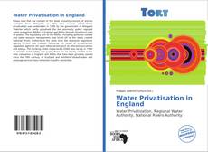 Capa do livro de Water Privatisation in England 