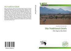 Buchcover von Ota Traditional Chiefs