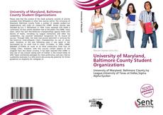 Capa do livro de University of Maryland, Baltimore County Student Organizations 