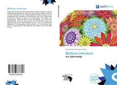 Bookcover of Bellium minutum