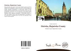 Capa do livro de Osówka, Hajnówka County 