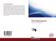 Viola Nephrophylla kitap kapağı