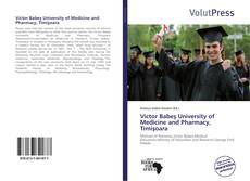 Couverture de Victor Babeş University of Medicine and Pharmacy, Timişoara