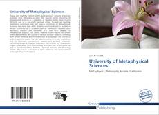 Couverture de University of Metaphysical Sciences