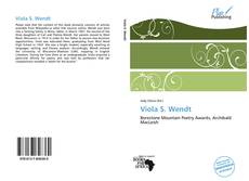 Capa do livro de Viola S. Wendt 