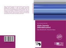 Bookcover of Viola Sonata (Mendelssohn)