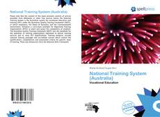 Buchcover von National Training System (Australia)