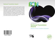 Couverture de National Translation Award