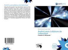 André Louis Lefebvre de Laboulaye kitap kapağı