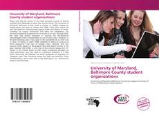 Bookcover of University of Maryland, Baltimore County student organizations