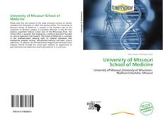 Bookcover of University of Missouri School of Medicine