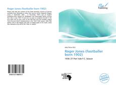 Bookcover of Roger Jones (footballer born 1902)