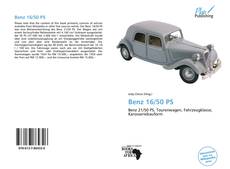 Portada del libro de Benz 16/50 PS