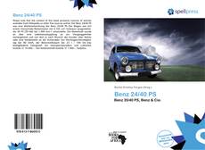 Benz 24/40 PS kitap kapağı