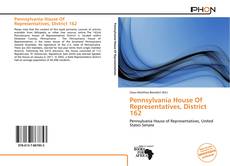Bookcover of Pennsylvania House Of Representatives, District 162