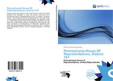 Bookcover of Pennsylvania House Of Representatives, District 161