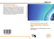 Bookcover of Pennsylvania House Of Representatives, District 131