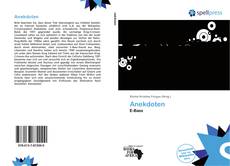 Portada del libro de Anekdoten