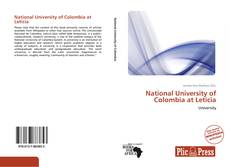 Capa do livro de National University of Colombia at Leticia 