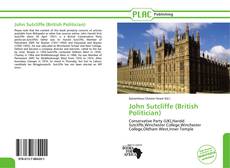 Buchcover von John Sutcliffe (British Politician)