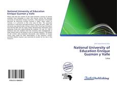 Bookcover of National University of Education Enrique Guzmán y Valle