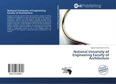 Bookcover of National University of Engineering Faculty of Architecture