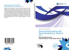 Bookcover of Pennsylvania House Of Representatives, District 41