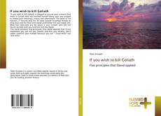 Portada del libro de If you wish to kill Goliath