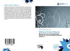 Buchcover von William Daniel Mayer