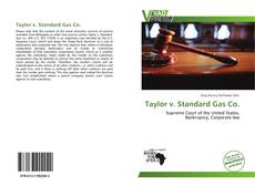 Capa do livro de Taylor v. Standard Gas Co. 
