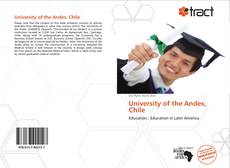 Buchcover von University of the Andes, Chile