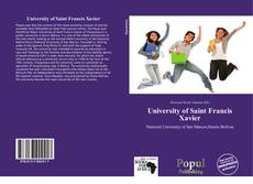 Bookcover of University of Saint Francis Xavier