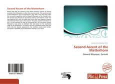 Capa do livro de Second Ascent of the Matterhorn 