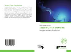 Bookcover of Second Class Constraints