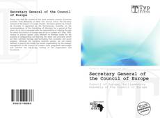 Bookcover of Secretary General of the Council of Europe