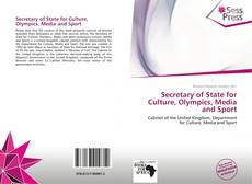 Secretary of State for Culture, Olympics, Media and Sport kitap kapağı