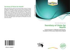 Couverture de Secretary of State for Health