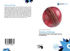 Capa do livro de Rodney Ontong 
