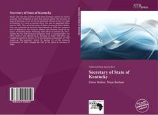 Secretary of State of Kentucky kitap kapağı