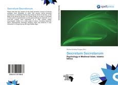 Couverture de Secretum Secretorum