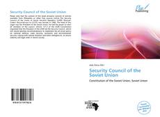 Buchcover von Security Council of the Soviet Union