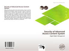 Buchcover von Security of Advanced Access Content System