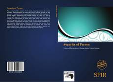 Bookcover of Security of Person