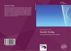 Capa do livro de Security Testing 